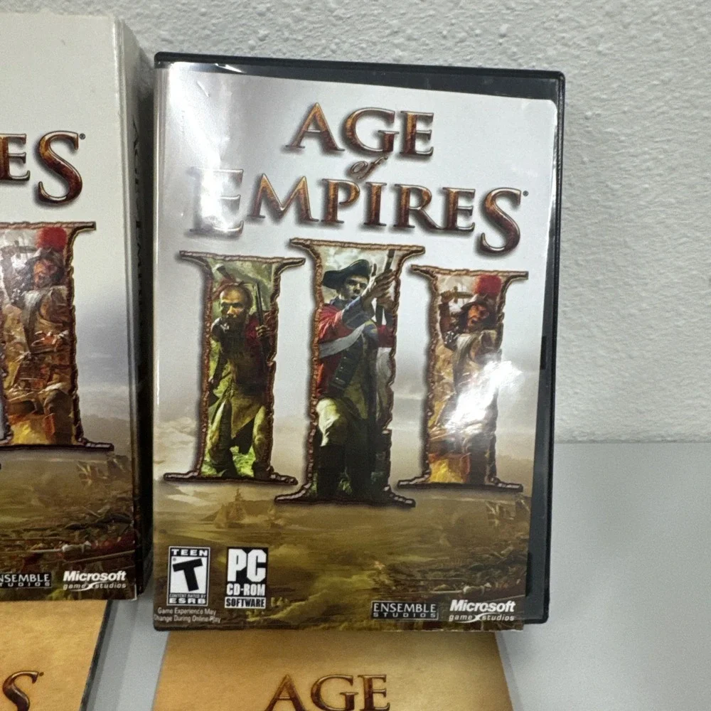Age of Empires III (PC, 2005) 3-Disc Set Complete PC‎ CD-ROM (Windows XP)